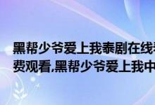 黑帮少爷爱上我泰剧在线看第一集（泰剧黑帮少爷爱上我免费观看,黑帮少爷爱上我中字在线看）