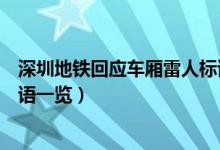 深圳地铁回应车厢雷人标语怎么回事（深圳地铁车厢雷人标语一览）