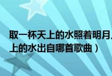 取一杯天上的水照着明月人世间晃啊晃是什么歌（取一杯天上的水出自哪首歌曲）