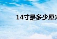 14寸是多少厘米（14寸是几厘米）