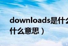 downloads是什么意思（英语downloads什么意思）