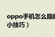 oppo手机怎么隐藏应用（oppo手机隐藏的小技巧）