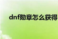 dnf勋章怎么获得（原来是这样获得的）