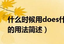 什么时候用does什么时候用do（does和do的用法简述）