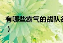 有哪些霸气的战队名字（比较霸气的团队名字）