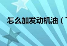 怎么加发动机油（下面6个步骤帮你解决）