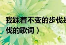 我踩着不变的步伐是什么歌（我踩着不变的步伐的歌词）