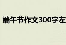 端午节作文300字左右（大家一起来阅读吧）