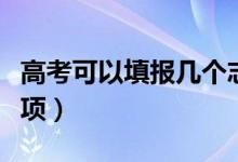 高考可以填报几个志愿学校（填报志愿注意事项）