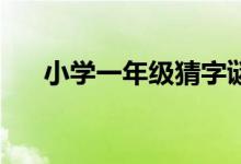 小学一年级猜字谜（10个小学生字谜）