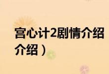 宫心计2剧情介绍（关于宫心计2剧情介绍的介绍）