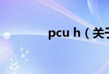 pcu h（关于pcu h的介绍）