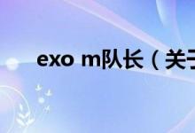 exo m队长（关于exo m队长的介绍）