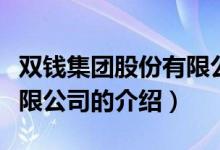 双钱集团股份有限公司（关于双钱集团股份有限公司的介绍）