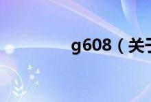 g608（关于g608的介绍）