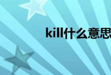 kill什么意思（kill什么意思）