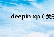 deepin xp（关于deepin xp的介绍）