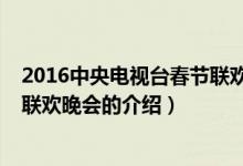 2016中央电视台春节联欢晚会（关于2016中央电视台春节联欢晚会的介绍）