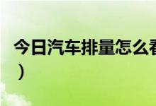 今日汽车排量怎么看是国几（汽车排量怎么看）