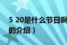 5 20是什么节日啊（关于5 20是什么节日啊的介绍）