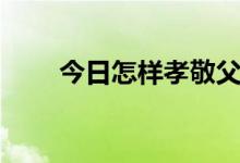 今日怎样孝敬父母（怎样孝敬父母）