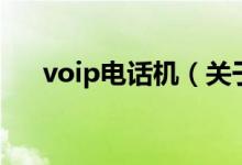 voip电话机（关于voip电话机的介绍）