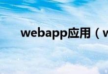 webapp应用（web应用资产是什么）