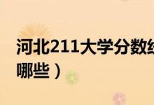 河北211大学分数线是多少（河北211大学有哪些）