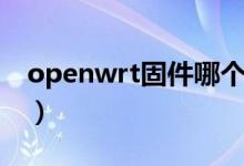 openwrt固件哪个大神的好（openwrt固件）