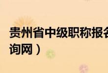 贵州省中级职称报名条件（贵州省中级职称查询网）