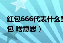 红包666代表什么意思（他给我发了21 99红包 啥意思）