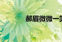 郝眉微微一笑很倾城（郝眉）