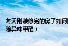 冬天刚装修完的房子如何除异味甲醛（刚装修完的房子如何除异味甲醛）