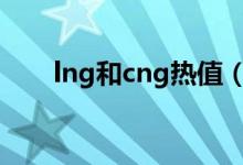 lng和cng热值（LNG的热值是多少）