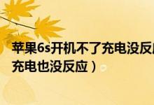 苹果6s开机不了充电没反应怎么回事（苹果6s手机开不了机充电也没反应）