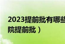 2023提前批有哪些学校和专业（上海海关学院提前批）