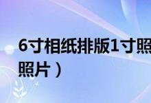 6寸相纸排版1寸照片步骤（6寸相纸排版1寸照片）