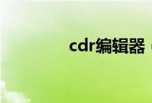 cdr编辑器（cdr在线编辑）