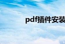 pdf插件安装教程（pdf插件）