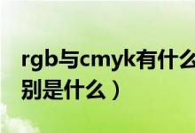 rgb与cmyk有什么联系（RGB和CMYK的区别是什么）