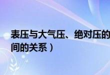 表压与大气压、绝对压的正确关系是（表压 绝压 大气压之间的关系）