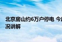 北京房山约6万户停电 今起对道路中断的村空投物资大概情况讲解