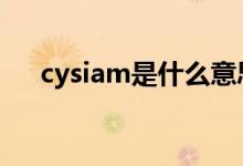 cysiam是什么意思（IAM是什么意思）