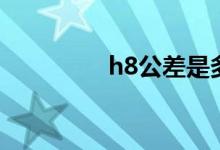 h8公差是多少（h8公差）