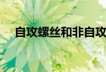 自攻螺丝和非自攻螺丝区别（自攻螺丝）