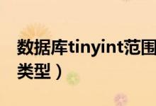 数据库tinyint范围（数据库中tinyint是什么类型）