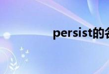 persist的名词（persist）