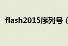 flash2015序列号（flashmx2004序列号）