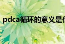 pdca循环的意义是什么（pdca循环的含义）