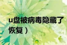 u盘被病毒隐藏了（u盘文件被病毒隐藏怎么恢复）